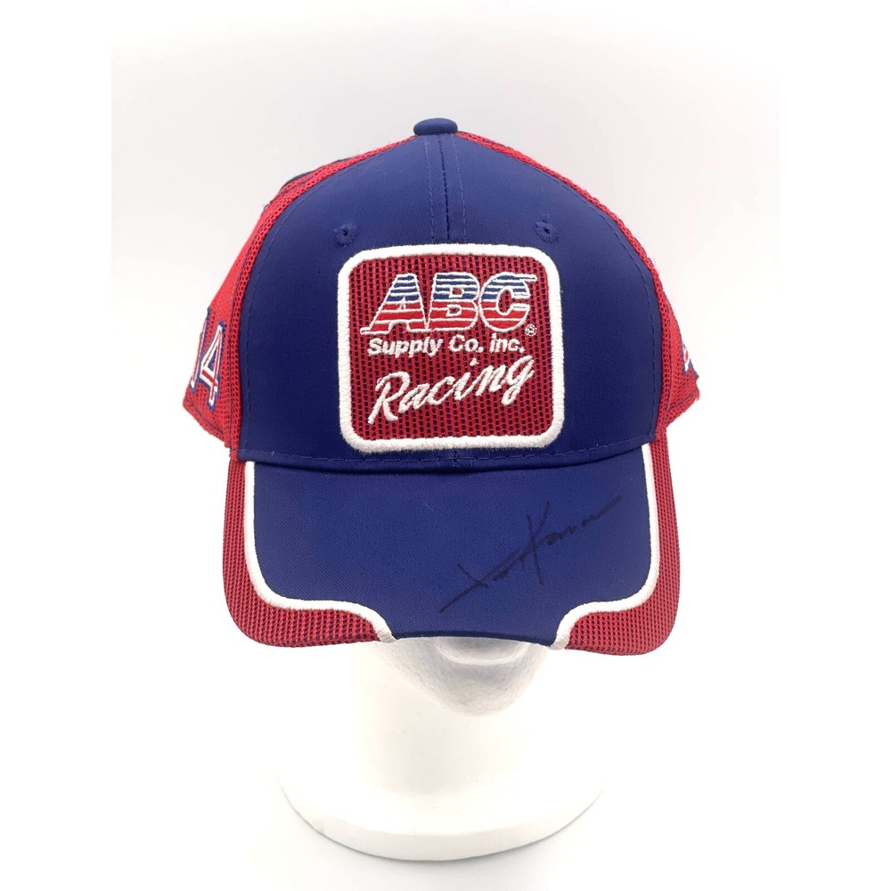 Tony Kanaan Signed ABC Supply Co. Racing #14 Trucker Hat AJ Foyt IndyCar